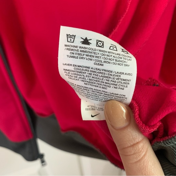 Nike the Athletic Dept Zip Up Pink and Grey Sports Jacket, size L - Picture 7 of 9